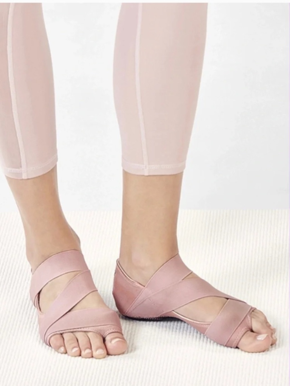Fabletics Pink Studio Socks Shoes 6.5